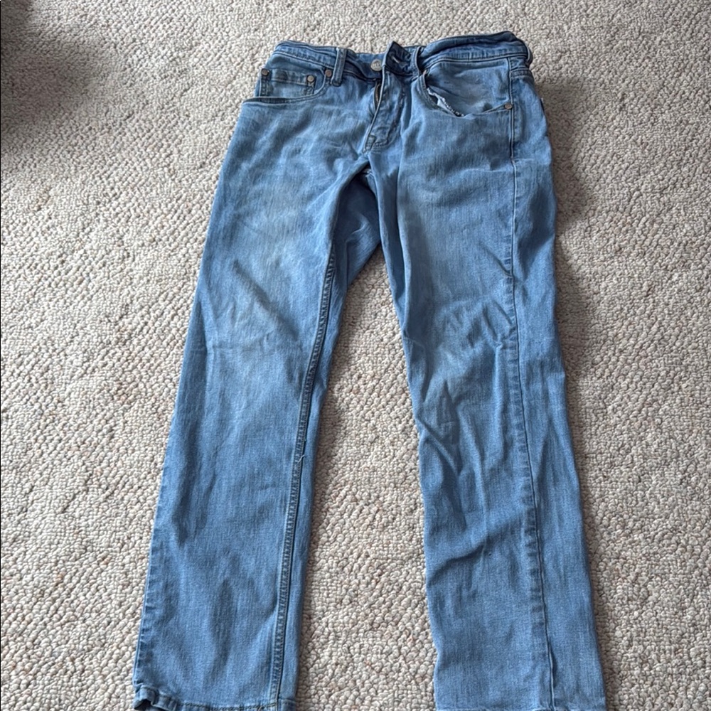 Glicks 1897 Blue Straight Leg Jeans in Classic Denim Style